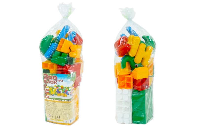 Конструктор "Зоо-Блок" №2 35 деталей 1876 Colorplast