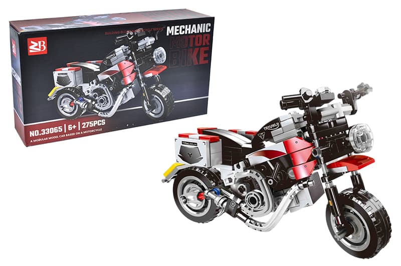 Конструктор 33065 "Мотоцикл" 275 дет. в коробці р.26x7x14 см YG Toys