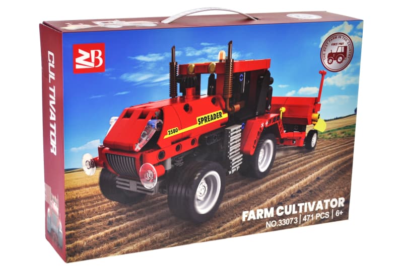 Конструктор 33073 "Трактор" 471 дет. в коробці р.38x26x8 см YG Toys