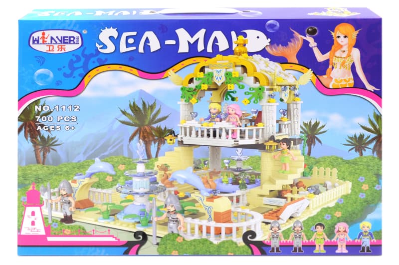Конструктор "SEA MAID" 700дет. 1112 р.48.5*38.5*7см