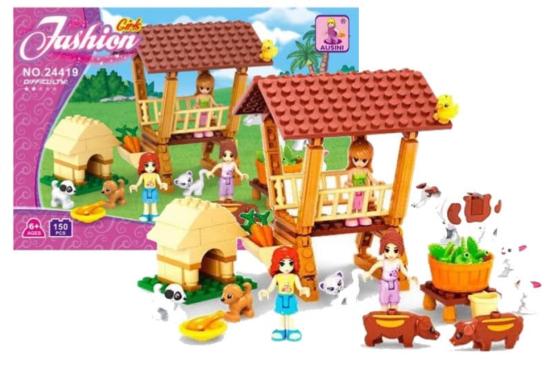 Конструктор "AUSINI" "Ферма для дівчаток" 150дет. 24419 р.22*15*4,5см