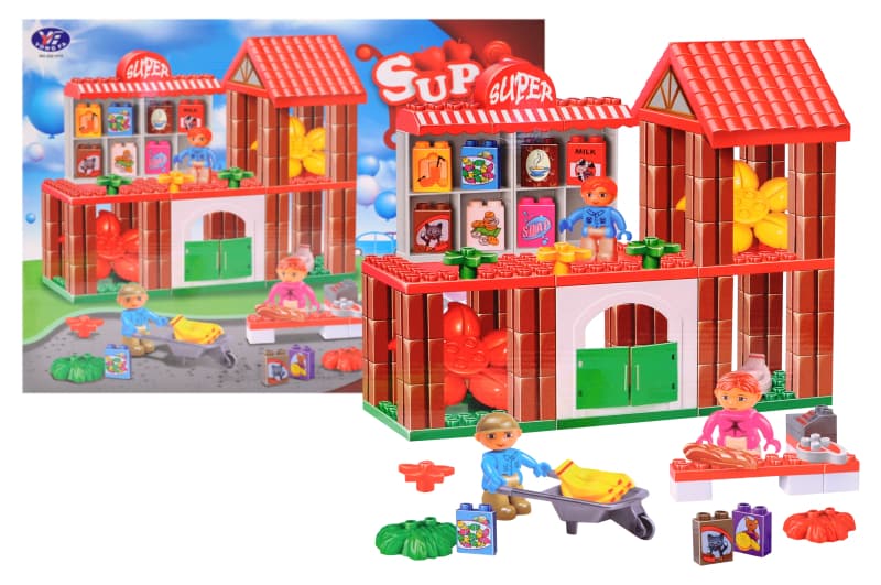 Конструктор з вуликими деталями 92 дет. "Super house" 222-H10 р.53*9*41.5см