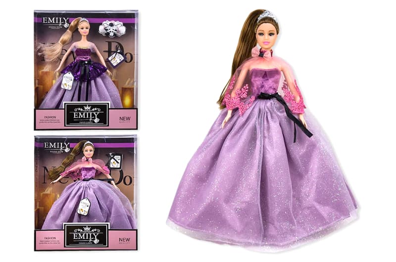 Лялька "Emily" QJ081/QJ081D 2 види, з аксесуарами, в коробці 33*28*6 см