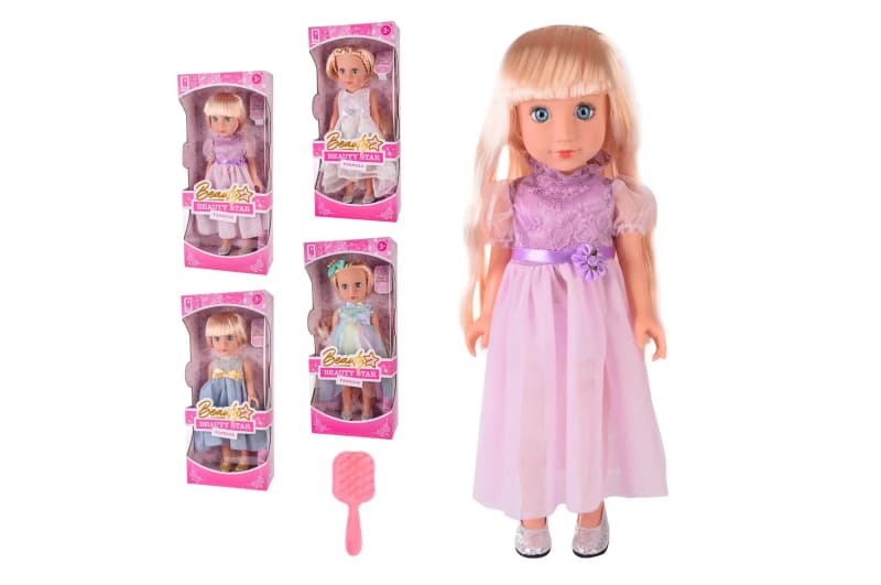 Лялька "Beauty Star" PL-521-1809A/B/C/D мікс 4 види, в коробці - 22 * 11 * 50 см, розчин іграшки - 42 см