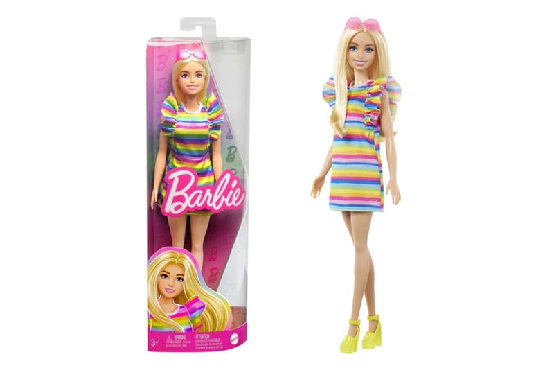 Лялька Barbie "Модниця" з брекетами у смугастій сукні