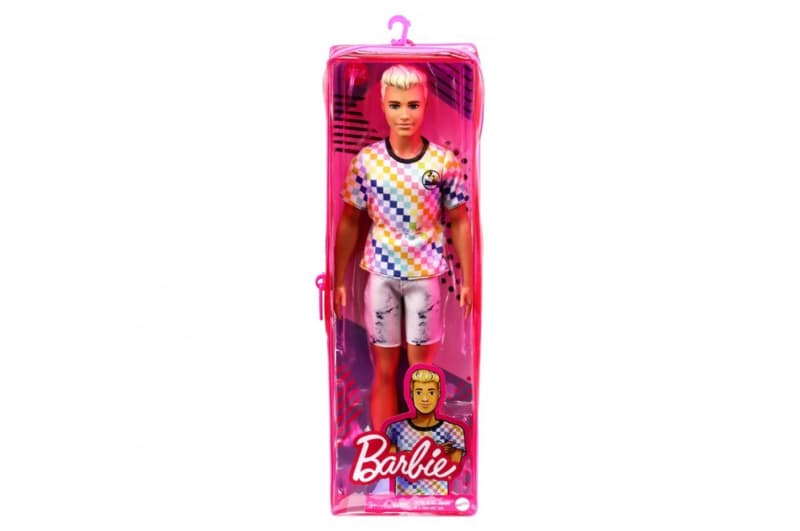 Лялька Кен "Модник" у клітчастій футболці DWK44 BARBIE FASHION AND BEAUTY