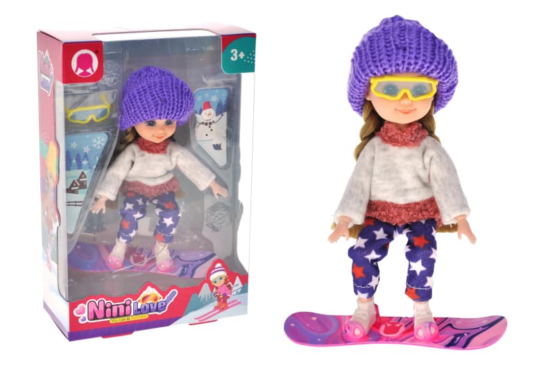 Лялька "Nini Love" з аксесуарами, в коробці, 3види 55860 р.13*6*19,5см
