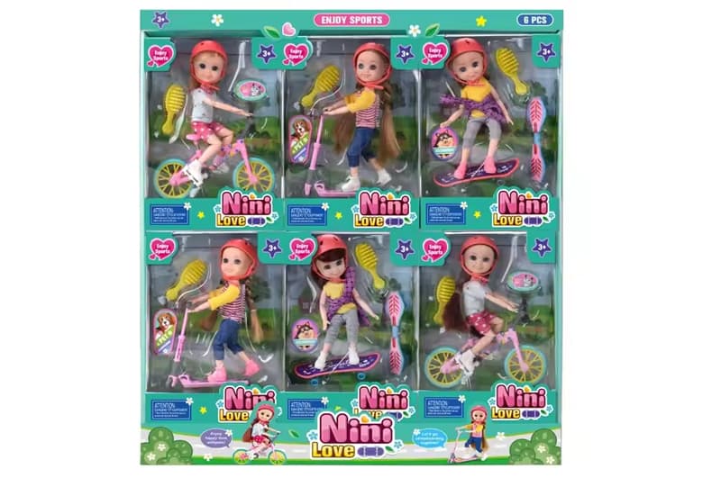 Лялька "Nini Love" з аксесуарами, в дисплеї 6шт 55827 р.41,6*6,4*45,4см