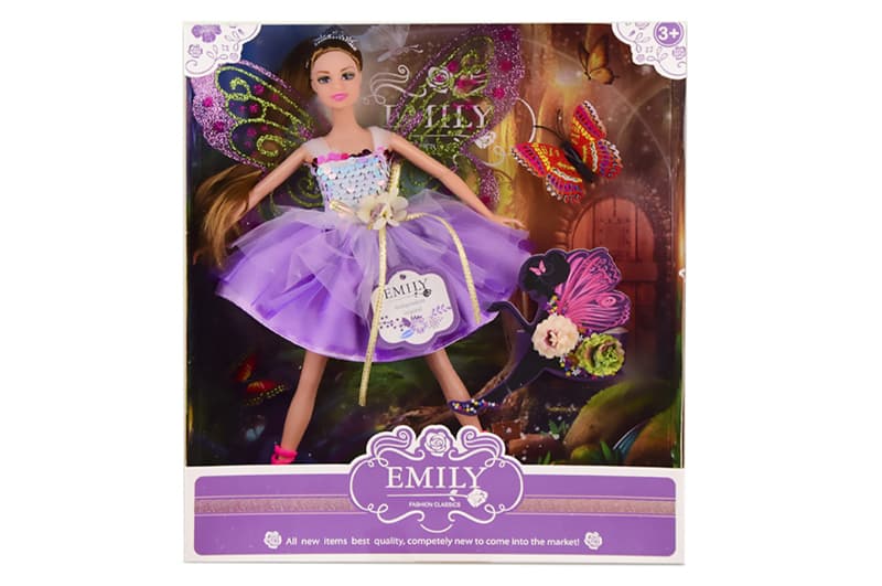 Лялька "Emily" "Фея" з аксесуарами, шарнірна QJ093D р.28.5*6.5*32.5см