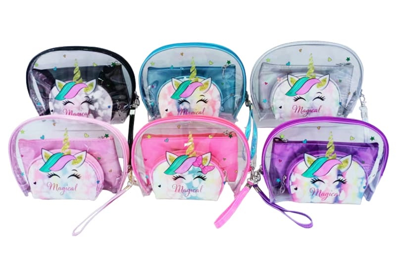 Косметичка K12105 3 в 1 6 кольорів, 25*16*8 см