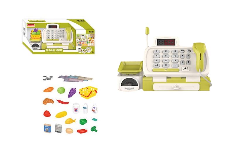 Касовий апарат MW3310 з набором батарейка, музика, світло кор.41*14,2*16,2 см