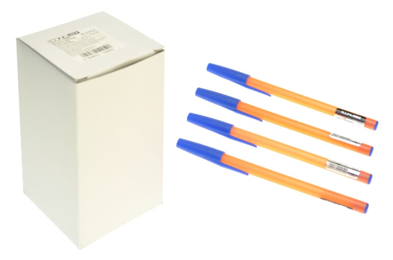 Ручка масляна ECONOMIX FIRE синя E10252