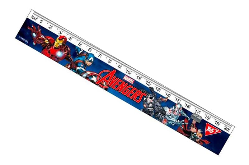 Лінійка YES 20см "Marvel" 370562