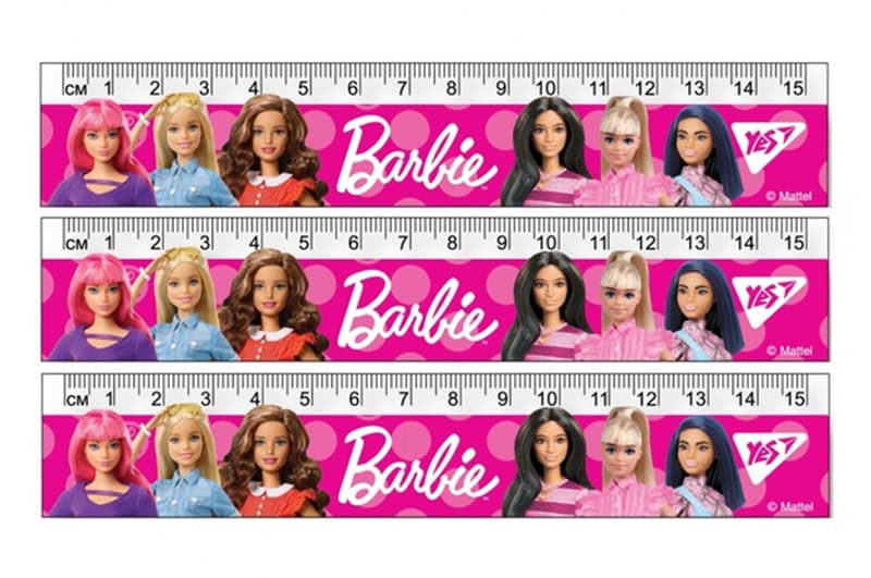 Лінійка 15см YES Barbie 370597