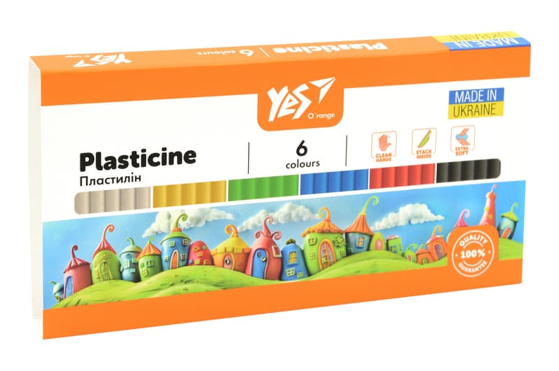 Пластилін Yes, 6 кол., 120г "O’range Line" 540686