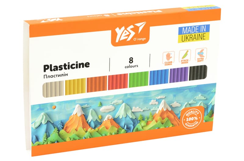 Пластилін Yes, 8 кол., 160г "O’range Line" 540687