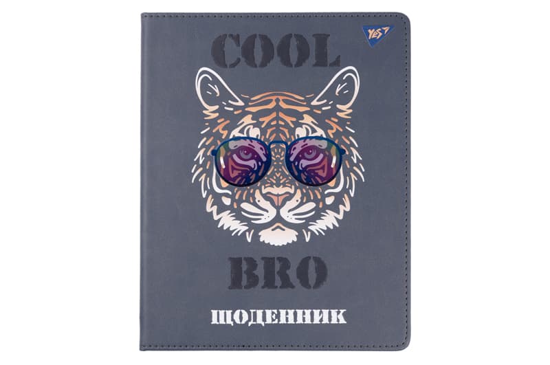 Щоденник шкільний YES PU твердий "Cool dude" тиснення, УФ-лак