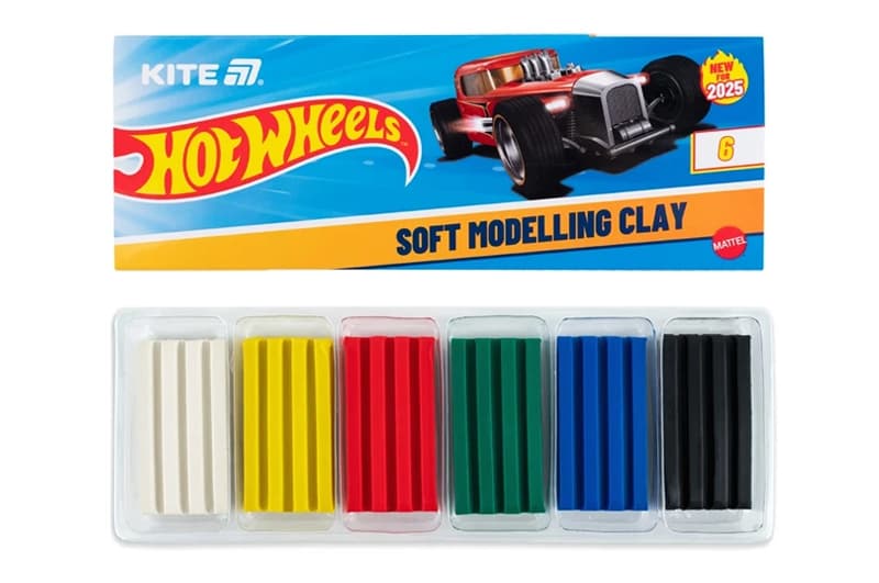 Пластилін KITE восковий, 6 кольорів, 120 г. HW