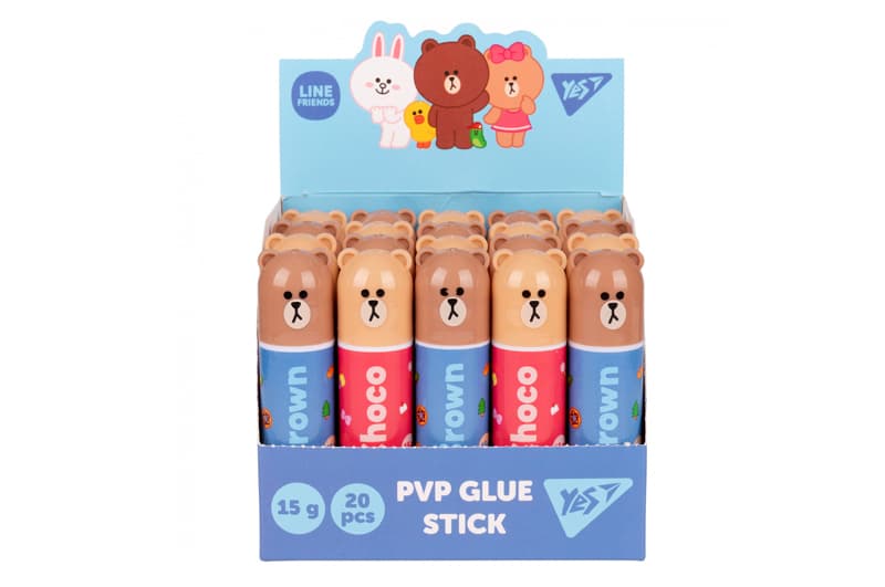 Клей-олівець Yes 15г PVP "Line Friends" 320291