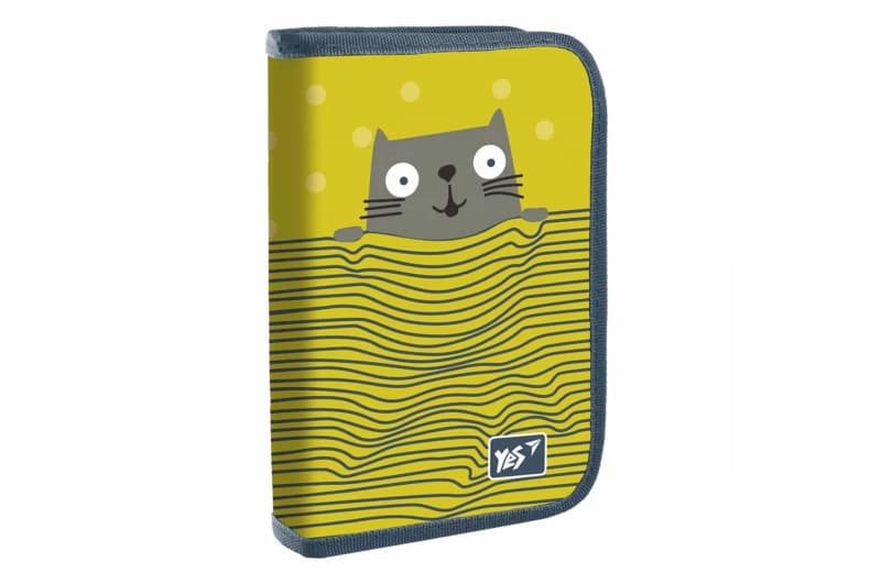 Пенал твердий, HP-04 Kitty, одинарний з двома клапанами, YES