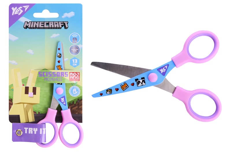 Ножиці Yes "Minecraft.Spring" 13см, з принтом на лезі 480471