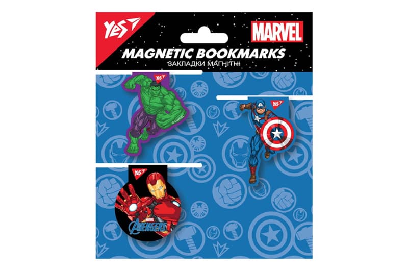 Закладки магнітні YES Marvel.Avengers 3шт