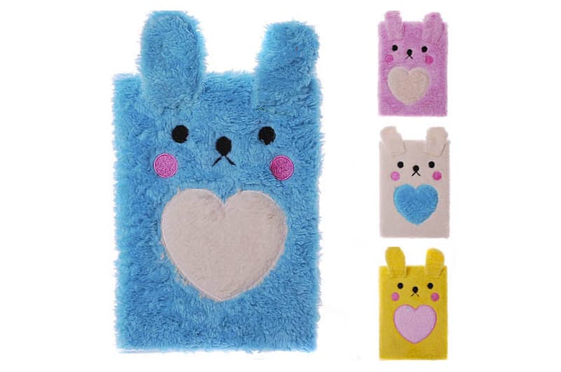 Блокнот пухнастий "Вушки" JSB20929-6 клітинка A5 P80