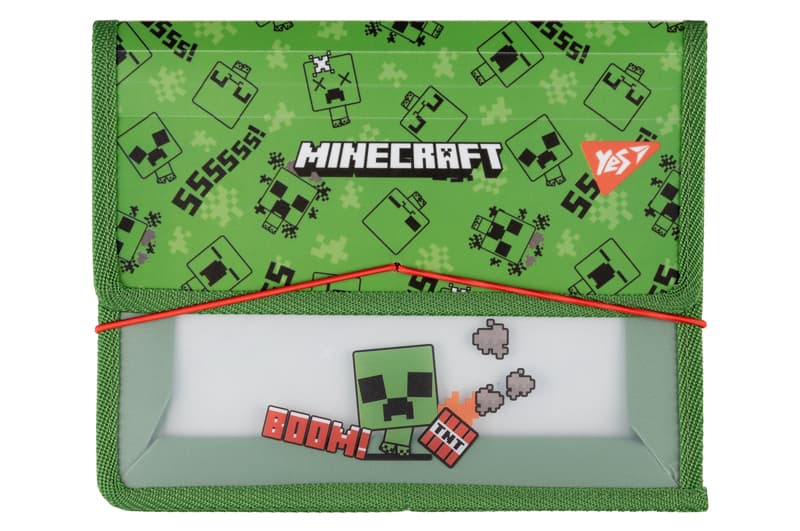 Папка для зошитів Yes пласт. на резинці В5 "Minecraft. Creeper" 492208
