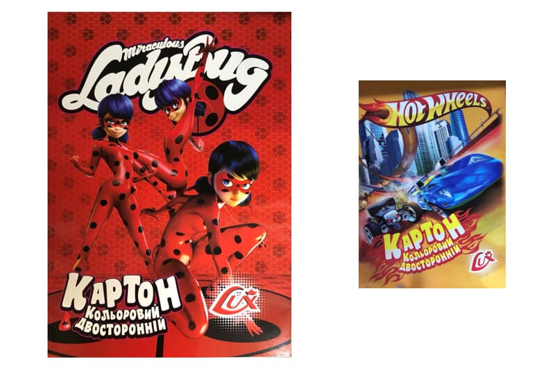 КАРТОН КОЛЬОРОВИЙ POLLY 8арк двосторонній (20шт.)