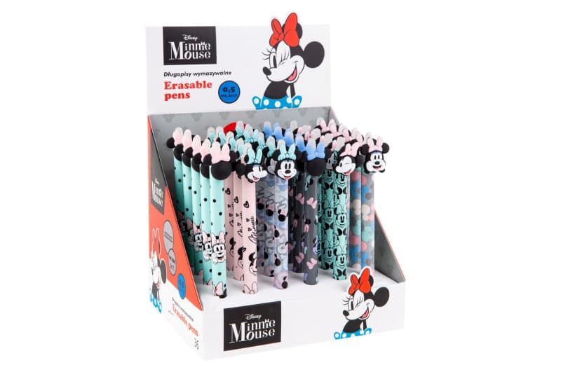 Ручка автоматична пиши-стирай 0,5 синя MINNIE MOUSE