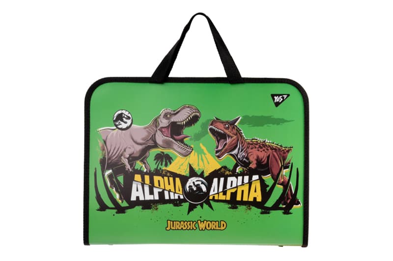 Папка-портфель YES FC на блискавці з тканинними ручками "Jurassic World" 491988