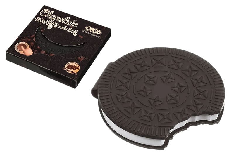 Блокнот ZiBi  CHOCOLATE COOKIE, 90х90мм, 80 арк., нелінований, ароматизована Soft touch обкл., KIDS Line