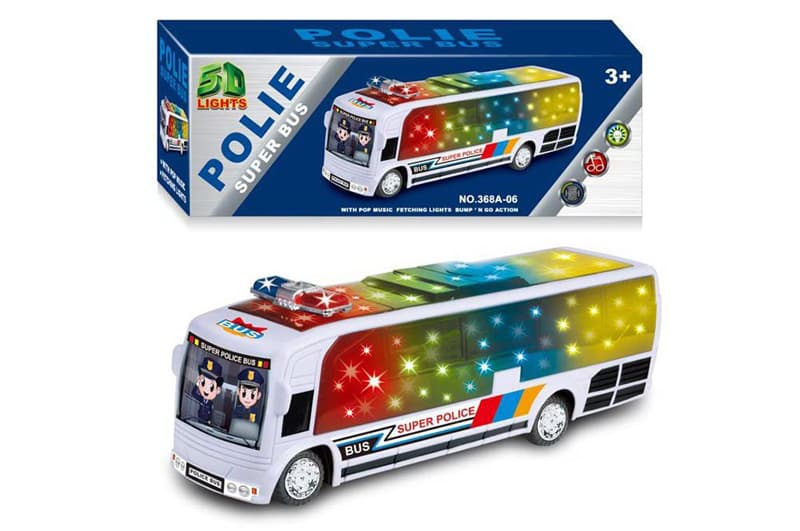 Автобус музичний 368A-06 368A-06-KI світло, звук, короб. 26,7*8*9,5см