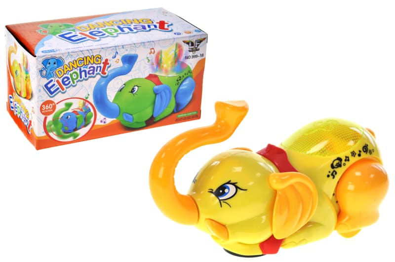 Слоник танцюючий 999-18 на тарейках, в коробці YG Toys