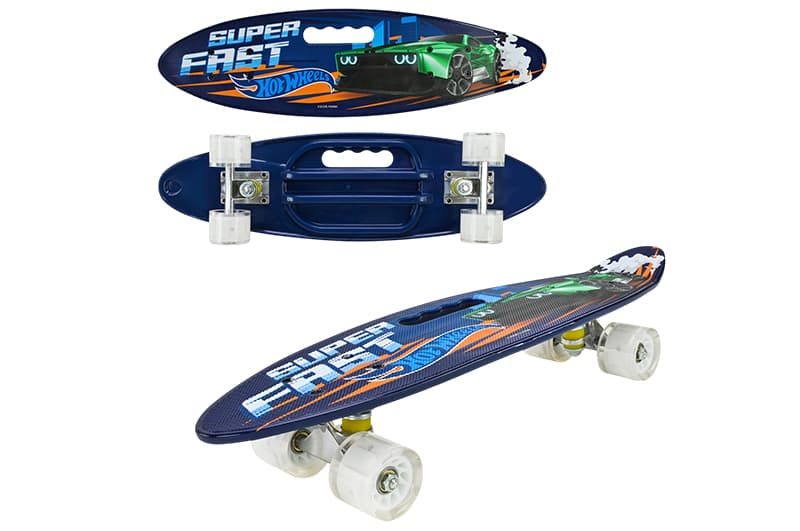 Пенні Борд Hot Wheels BH2611 60x17 см, колеса PU світло