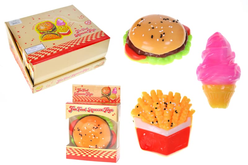 Сквіш-антистрес 0881 Fun Food мікс, короб.10x4x10 см