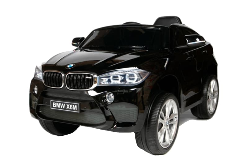 Електромобіль Kidsauto BMW X6 M чорний JJ2199 2*6V7AH 2X35W  з радіокеруванням 2,4G, з функцією MP3, гніздом для картки USB/TF