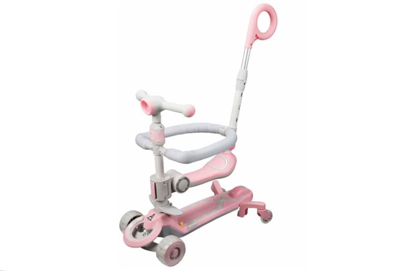Самокат дитячий Maraton Baby Care 388 3в1, батьківська ручка, світло, музика, захисний бампер