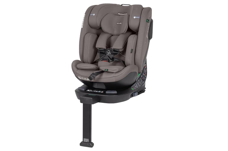 Автокрісло CRL-15101 "Meteorit F" Sandstone Beige 40-150 см, i-Size, ISOFIX, поворот, опорна стійка CARRELLO