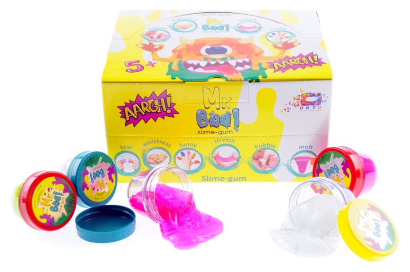Лизун-антистрес 80003 TM Mr.Boo з глітером 120г