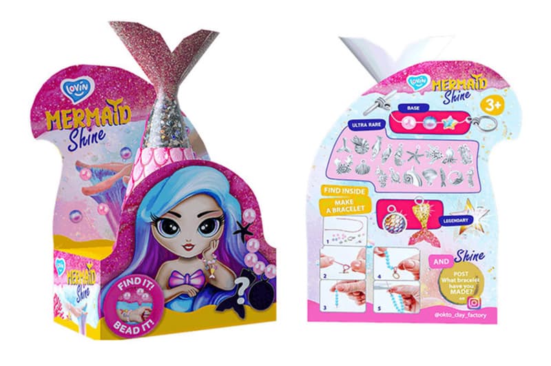 Слайм Mermaid Shine Pink 250мл 80130 TM Lovin