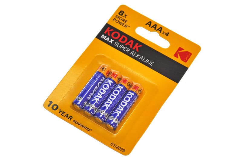 Батарейки KODAK MAX alkaline LR03 4 шт. e92/12-12P