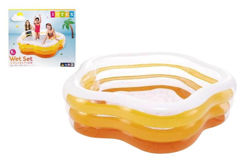 Басейн INTEX Морська зірка з надувним дном, в коробці 56495 р.183*180*53см
