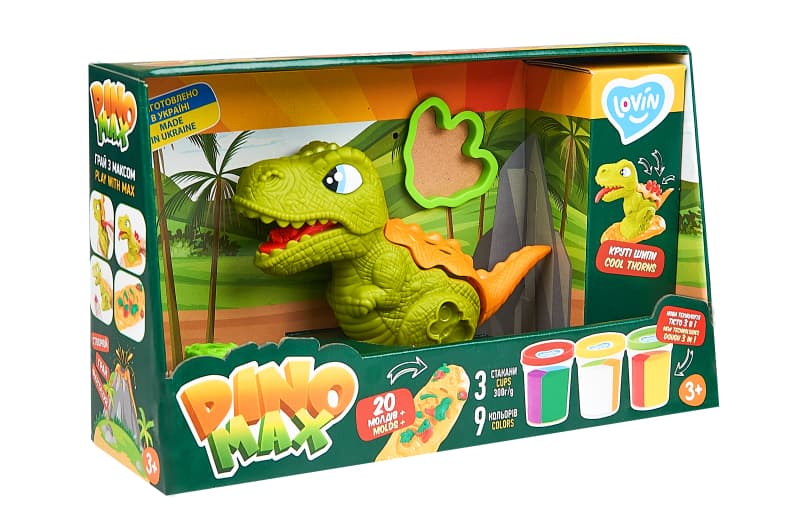 Набір для ліплення з тістом Dino Max 41173 TM Lovin