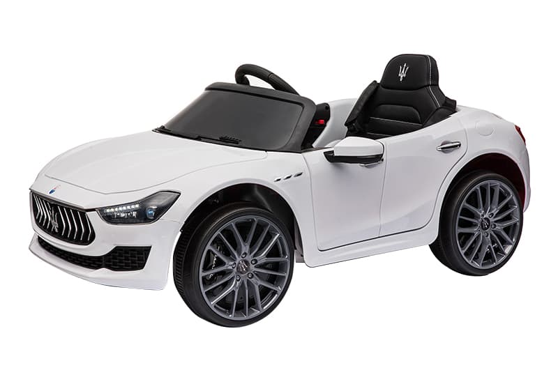 Електромобіль Maserati SL8631 синій, шкіряні сидіння, колеса EVA, MP3, Р/К, 12V*4.5А, 2*25Вт