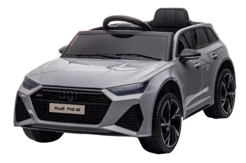 Електромобіль Audi RS6 BRD-2118 сірий, шкіряні сидіння, колеса EVA, MP3, Р/К, 12В*7АH, 2*25W