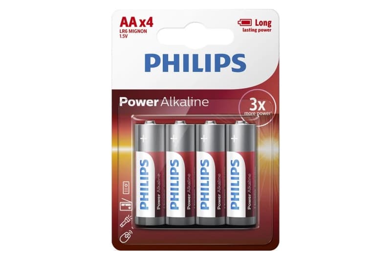 Батарейки PHILIPS PowerLife alkalin LR06 4 шт. блістер