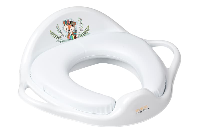 Туалетне сидіння м`яке "Дикий захід: Лисичка" (біле) DZ-020-103-LISEK TEGA