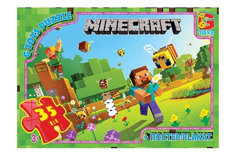 Пазли 35 ел. ТМ "G-Toys" із серії "Minecraft" (Майнкрафт) MC788