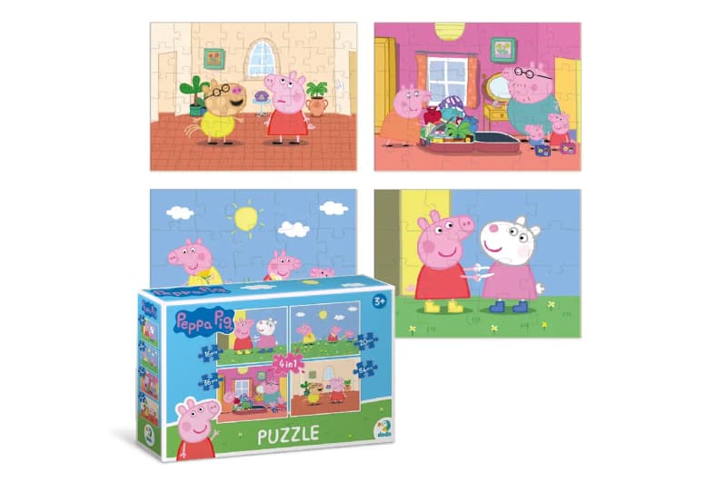 Пазл "Peppa Pig" 4в1 "Життя Пепи" 200343 DoDo